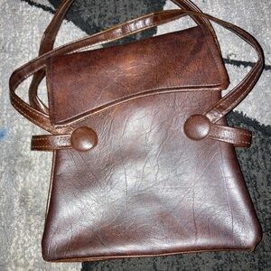 Brown Leather Handbag Satchel